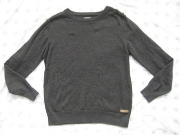 Selected Homme grijze trui, ronde hals, NEVADA, mt M katoen beschikbaar voor biedingen