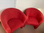 Te koop rode kuipstoelen, Huis en Inrichting, Ophalen, Rood