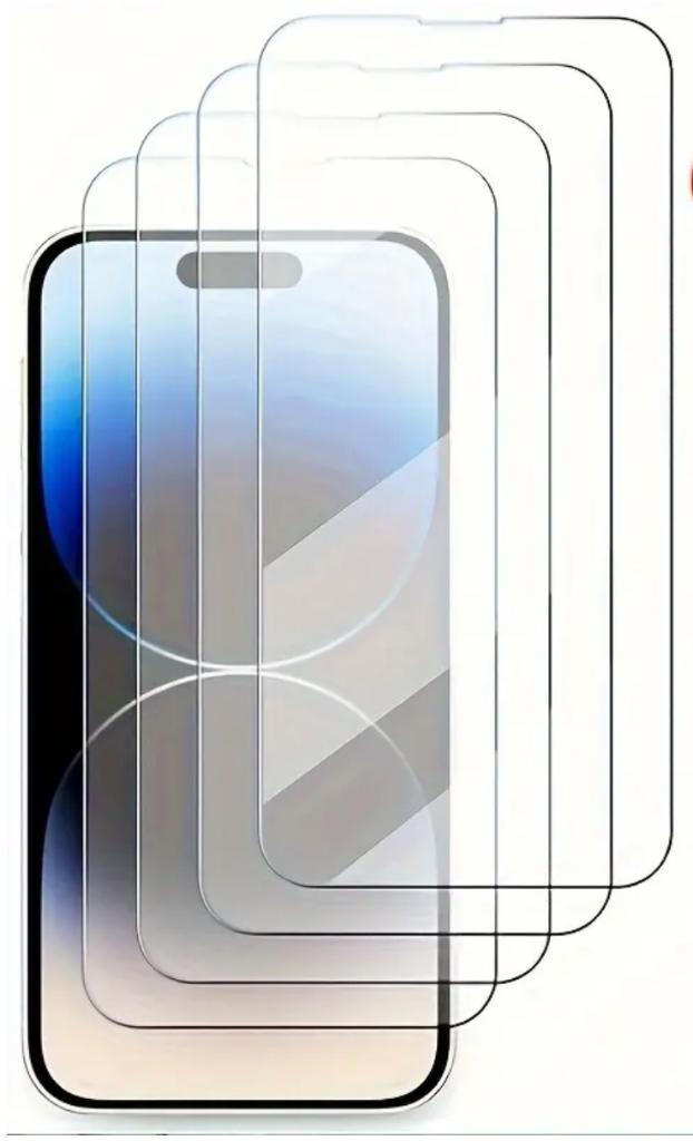 Full Cover Shockproof Glass screenprotector iPhone 16+ 15+, Telecommunicatie, Mobiele telefoons | Hoesjes en Frontjes | Apple iPhone