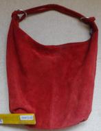 RODE SUEDE BUIDEL ITALIAANSE SCHOUDER TAS * Nieuw! *, Overige merken, Verzenden, Nieuw, Leer