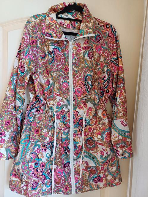 Zomerjasje jack bloemen maat 42, Kleding | Dames, Jassen | Zomer, Zo goed als nieuw, Maat 42/44 (L), Overige kleuren, Ophalen of Verzenden