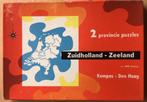 Vintage provinciepuzzels Zuid-Holland & Zeeland, Ophalen of Verzenden, Minder dan 500 stukjes, Zo goed als nieuw, Legpuzzel