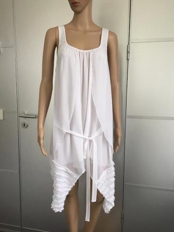 C411Phard maat XS=34 wit jurkje jurk tuniek blouse feest beschikbaar voor biedingen