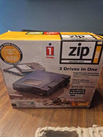 Omega zip drive 100 compleet in de doos beschikbaar voor biedingen