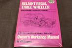Reliant three wheeler1956-1973 workshop manual, Ophalen of Verzenden
