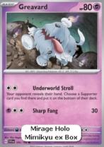 Greavard #105 - SVI -Scarlet & Violet, Hobby en Vrije tijd, Verzamelkaartspellen | Pokémon, Verzenden, Zo goed als nieuw