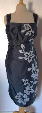 Donkergrijze bewerkte avond jurk van Linea Raffaelli! 40, Maat 38/40 (M), Verzenden, Nieuw, Grijs