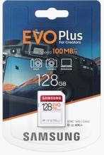3 x SD card 128Gb Samsung EVO Plus SDXC UHS-I, Audio, Tv en Foto, Fotografie | Geheugenkaarten, Verzenden, SDXC, Nieuw, Fotocamera