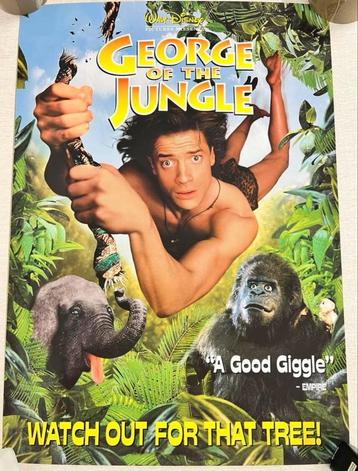 2x Filmposter XL film poster George Jungle & Over the hedge