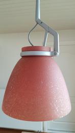 Prachtige design glazen oranje/terracotta hanglamp, Ophalen of Verzenden, Minder dan 50 cm, Modern/design, Glas