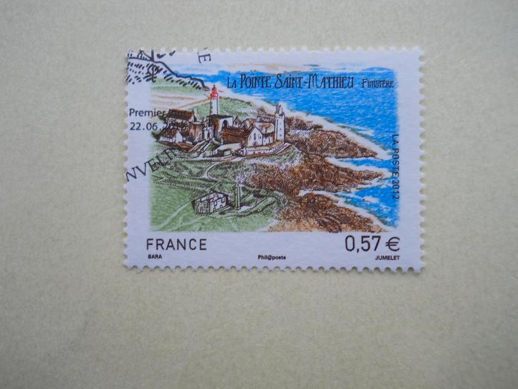 Frankrijk 2012 La pointe de Saint-Mathieu Yv.4679 gestempeld, Postzegels en Munten, Postzegels | Europa | Frankrijk, Gestempeld