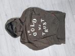 In Gold We Trust hoodie maat 14-16jaar, Ophalen of Verzenden, Zo goed als nieuw, Jongen of Meisje, Trui of Vest