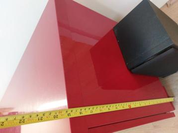 Tv meubel rood hoogglans ikea besta - afbeelding 7
