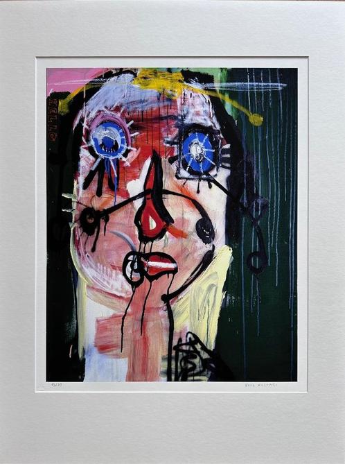 Paul Kostabi pigment druk, Antiek en Kunst, Kunst | Litho's en Zeefdrukken, Ophalen