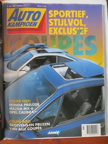 Autokampioen 13 1992 Opel Calibra, Prelude, MX-6, Topolino beschikbaar voor biedingen