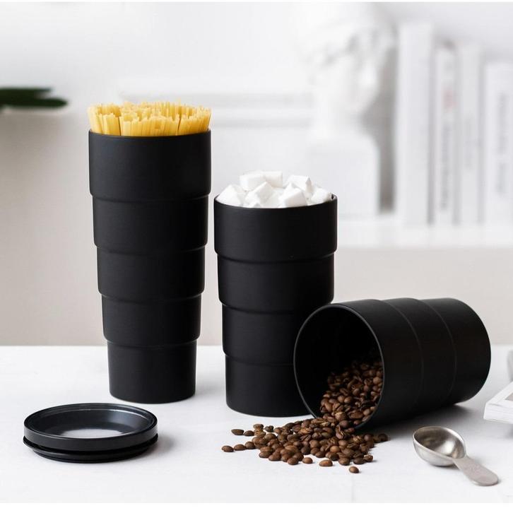 GUGGI Canister voorraadpotten (3) / NIEUW in de verpakking, Huis en Inrichting, Keuken | Servies, Nieuw, Overige typen, Overige stijlen