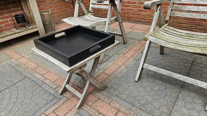 Mooie houten dienbladen , matzwart, Huis en Inrichting, Woonaccessoires | Dienbladen, Nieuw, Hout, Vierkant, Ophalen of Verzenden