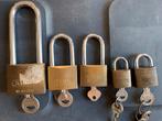 ABUS hangslot 5 stuk 65/50, 65/40, 65/25, Ophalen of Verzenden