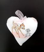 nieuw-Bambi en Stampertje wit roze hartje/kasthanger, Kinderen en Baby's, Kinderkamer | Inrichting en Decoratie, Ophalen of Verzenden