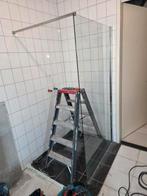 Glaswand douchewand badkamer, Doe-het-zelf en Verbouw, Glas en Ramen, Ophalen, Gebruikt, 80 tot 120 cm, 160 cm of meer