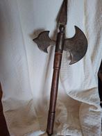 Antieke Bijl met Gravures - 56cm, Antiek en Kunst, Antiek | Gereedschap en Instrumenten, Ophalen of Verzenden