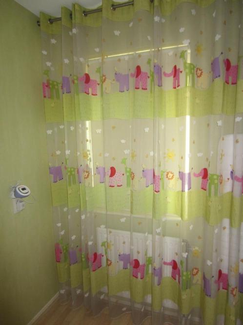 Gordijn/vitrage merk Tulipan, stof Sunshine, Kinderen en Baby's, Kinderkamer | Inrichting en Decoratie, Gebruikt, Gordijnen of Lamellen