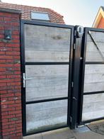 Robuuste schuttingdeur, Ophalen, Gebruikt, Staal, 200 cm of meer
