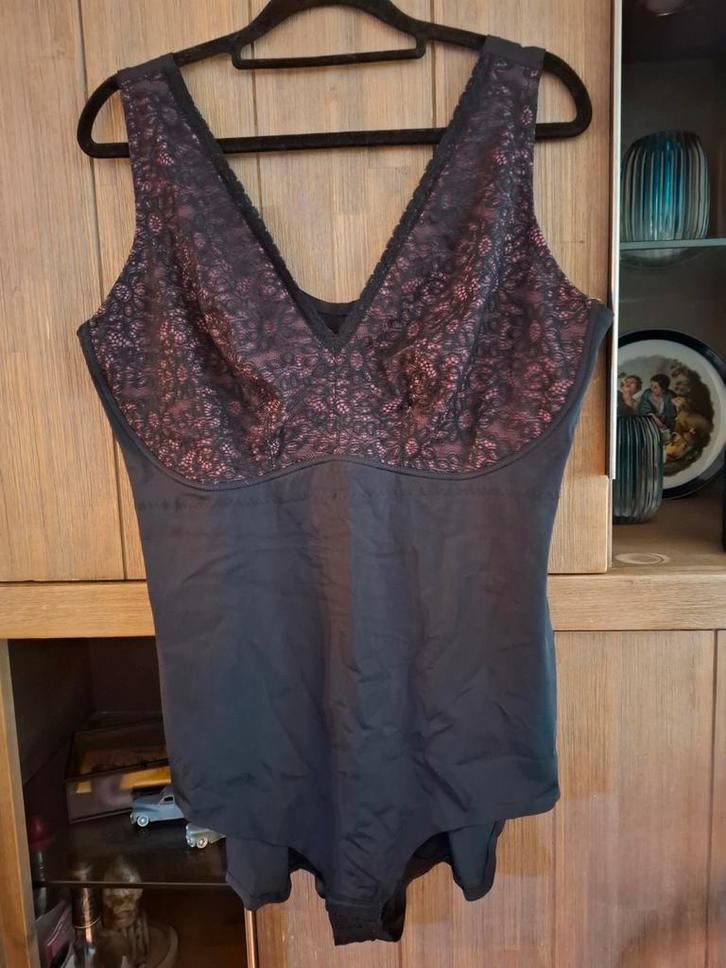 Ulla Popken Body - Maat 50/52, Kleding | Dames, Ondergoed en Lingerie, Body of Korset, Zwart, Ophalen of Verzenden