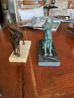 Art noveau beelden van herdershonden, Antiek en Kunst, Ophalen of Verzenden