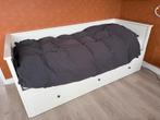 Gratis wit Hemnes bed bank Ikea, graag zsm ophalen!, Ophalen, Gebruikt, Wit, Tweepersoons