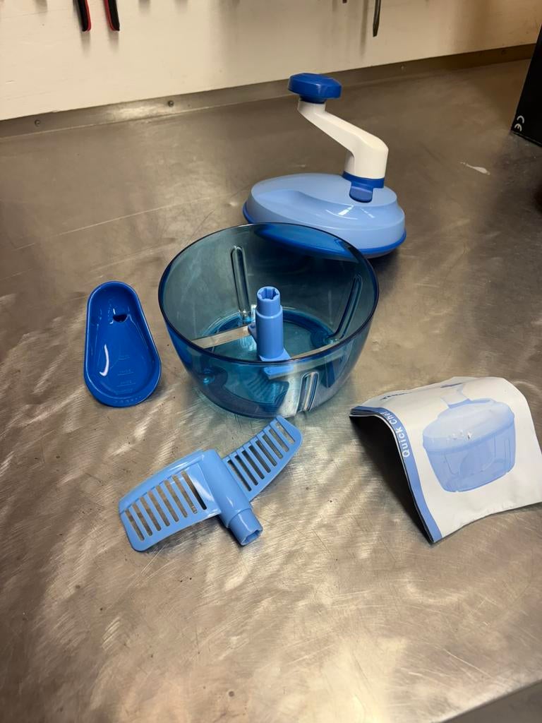Tupperware quick chef, Ophalen of Verzenden, Zo goed als nieuw, Blauw, Overige typen
