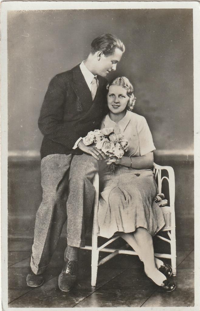 MEISJE ROMANTIEK JAREN 30 GLANZENDE ZEER MOOIE KAART KJ129, Verzamelen, Ansichtkaarten | Themakaarten, Gelopen, 1920 tot 1940