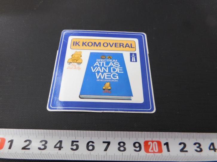 sticker Spectrum Atlas van de weg  Blij Dat ik Rij, Verzamelen, Stickers, Zo goed als nieuw, Ophalen