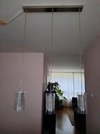 Moderne Hanglamp met 3 Lichtpunten, Huis en Inrichting, Gebruikt, 50 tot 75 cm, Ophalen of Verzenden, Glas
