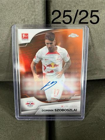 Szoboszlai Auto Orange /25 Topps Chrome Bundesliga beschikbaar voor biedingen