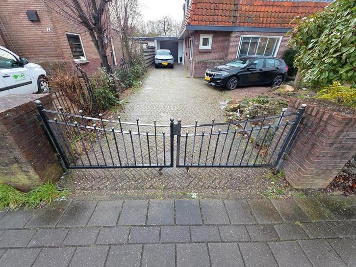 Smeedijzeren Hekwerk / Poort, Tuin en Terras, Tuinhekken en Hekwerk, Gebruikt, Sierhekwerk, IJzer, Met poort, Ophalen