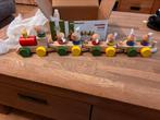 Jan bibejan houten familietrein, Kinderen en Baby's, Speelgoed | Houten speelgoed, Ophalen, Nieuw