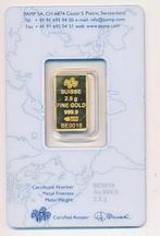 Goud baar 2,5 gram Suisse, Ophalen of Verzenden, Goud