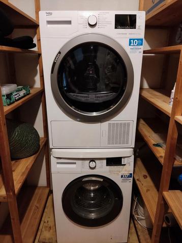 Wasmachine &  warmtepompdroger  - 8 kilo  beschikbaar voor biedingen