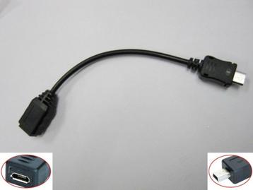MICRO USB Female naar MINI USB Male Verloopkabeltje  beschikbaar voor biedingen