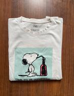 T-shirt snoopy Zara, M, Ophalen of Verzenden, Zo goed als nieuw, Maat 48/50 (M), Wit