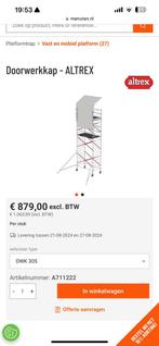 Altrex regenkap tbv 305 steiger (3st), Doe-het-zelf en Verbouw, Steigers, Ophalen of Verzenden, Zo goed als nieuw, Rolsteiger of Kamersteiger