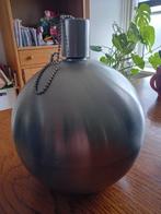 RVS bol / kaars..olie brander / indoor/outdoor NIEUW / tuin, Nieuw, Ophalen of Verzenden, Metaal, Kaars