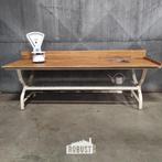 Vintage bakkerstafel | Keukeneiland | Werktafel, Gebruikt, 75 cm of meer, 200 cm of meer, Ophalen of Verzenden