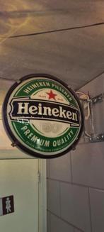 heineken licht reclame bord, 50 cm, Heineken, Gebruikt, Ophalen of Verzenden