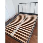 Ikea bed 2-persoons kopardal 140x200 cm grijs metaal, Ophalen, Tweepersoons, 140 cm, Zo goed als nieuw