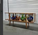 Vintage vutrine met spigel jaren 60, Huis en Inrichting, Kasten | Vitrinekasten, Ophalen, Nto, Gebruikt, Ntp