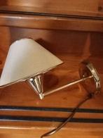 Mooie wandlamp van messing, Ophalen, Gebruikt, Vintage, Stof