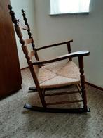 Vintage Oma houten schommelstoel., Ophalen, Gebruikt, Bruin, Eén