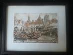 Brocante Anton Pieck voorstelling, Antiek en Kunst, Kunst | Etsen en Gravures, Ophalen of Verzenden